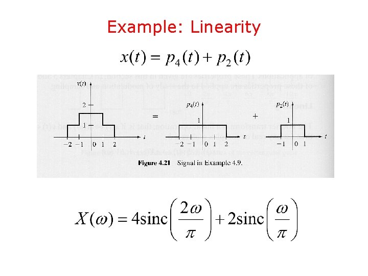 Example: Linearity 