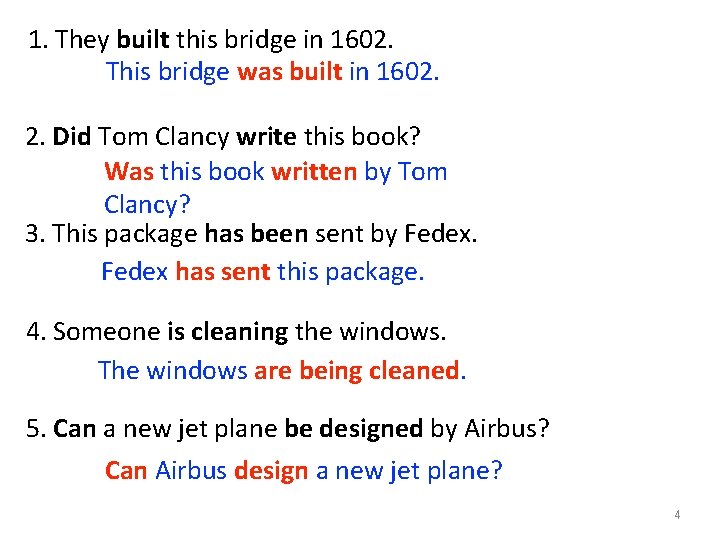 1. They built this bridge in 1602. This bridge was built in 1602. 2. 1. They built this bridge in 1602. This bridge was built in 1602. 2.