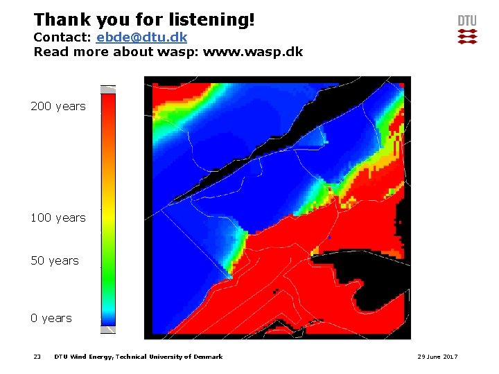 Thank you for listening! Contact: ebde@dtu. dk Read more about wasp: www. wasp. dk