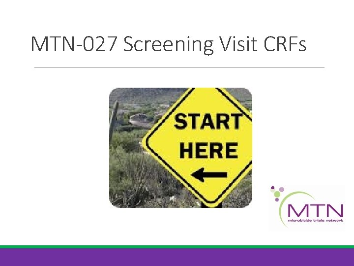 MTN-027 Screening Visit CRFs 