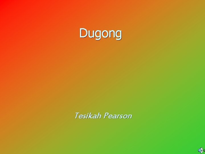 Dugong Tesikah Pearson 