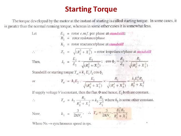 Starting Torque 