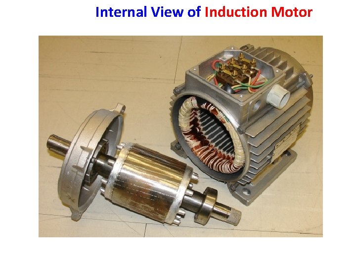 Internal View of Induction Motor 