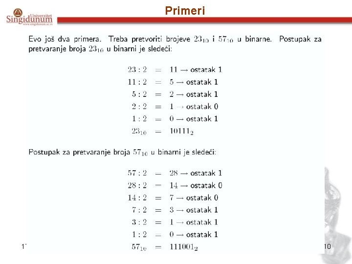Primeri 17. 9. 2020. Glava 2 10 