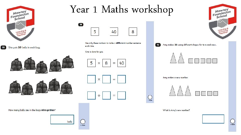 Year 1 Maths workshop 