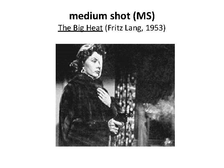 medium shot (MS) The Big Heat (Fritz Lang, 1953) 