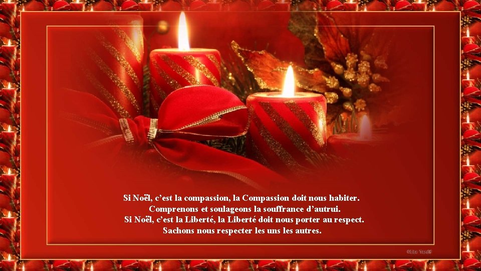 Si Noël, c’est la compassion, la Compassion doit nous habiter. Comprenons et soulageons la Si Noël, c’est la compassion, la Compassion doit nous habiter. Comprenons et soulageons la
