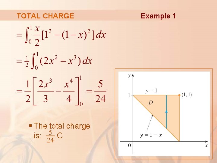 TOTAL CHARGE § The total charge is: C Example 1 