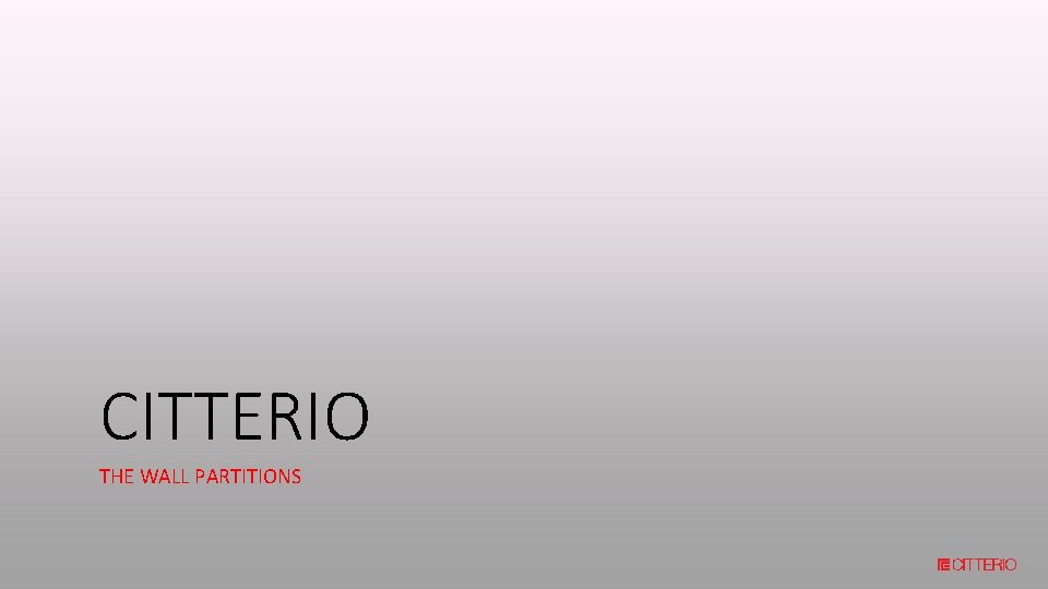 CITTERIO THE WALL PARTITIONS 