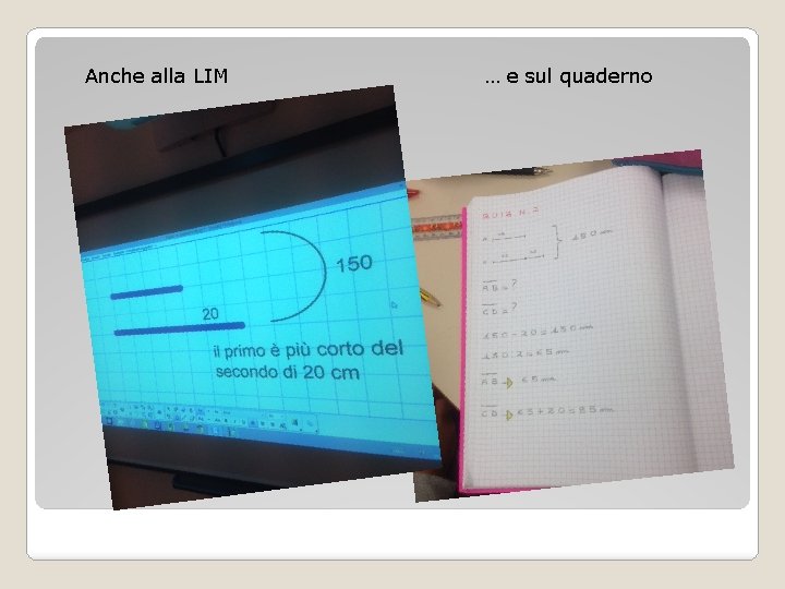 Anche alla LIM … e sul quaderno 