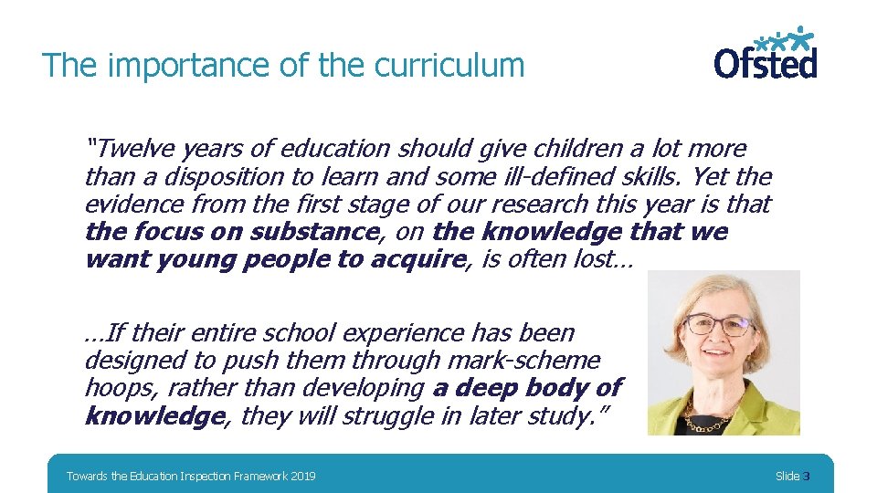 The importance of the curriculum “Twelve years of education should give children a lot The importance of the curriculum “Twelve years of education should give children a lot