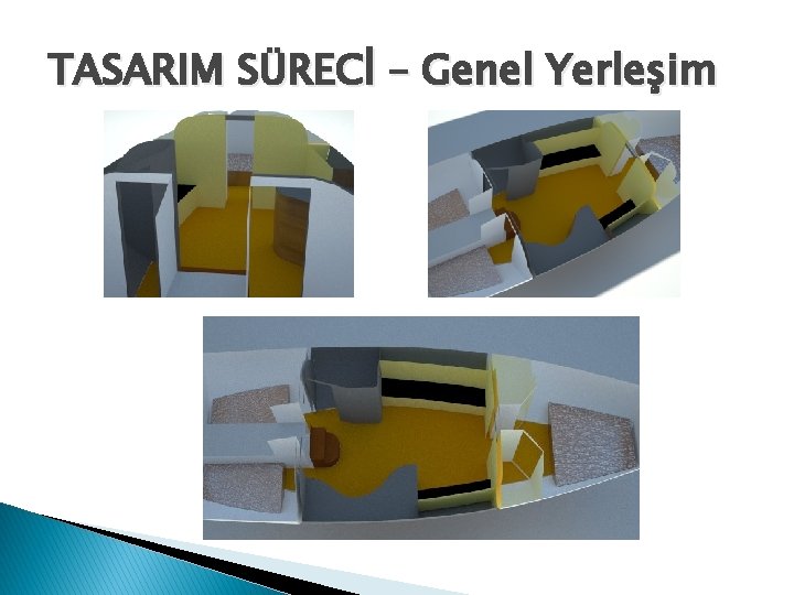 TASARIM SÜRECİ – Genel Yerleşim 