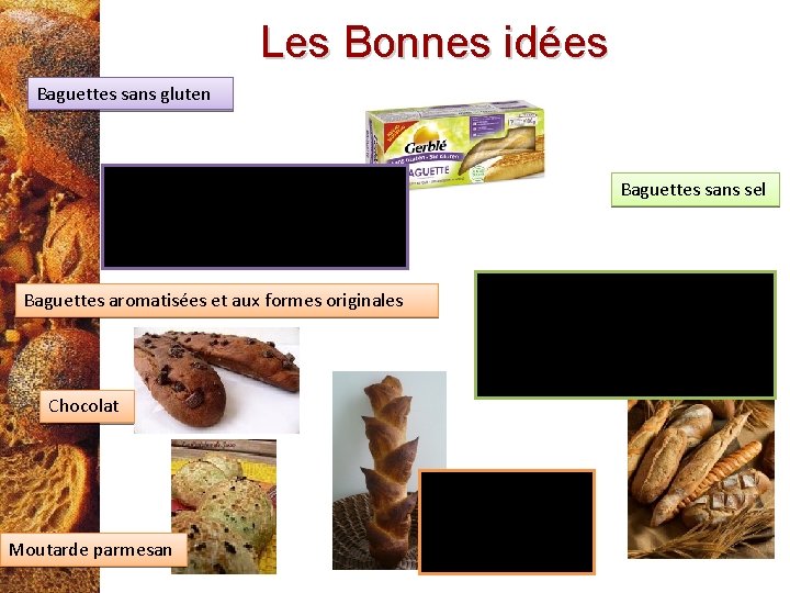 Les Bonnes idées Baguettes sans gluten Les allergies au gluten étant de plus en