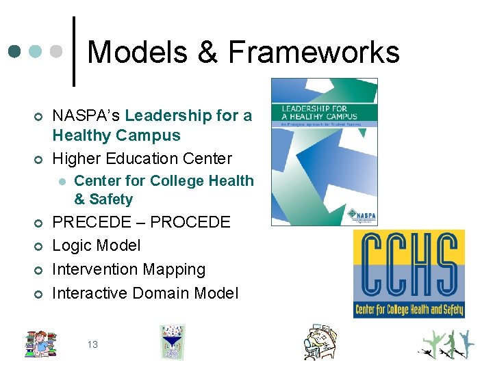 Models & Frameworks ¢ ¢ NASPA’s Leadership for a Healthy Campus Higher Education Center