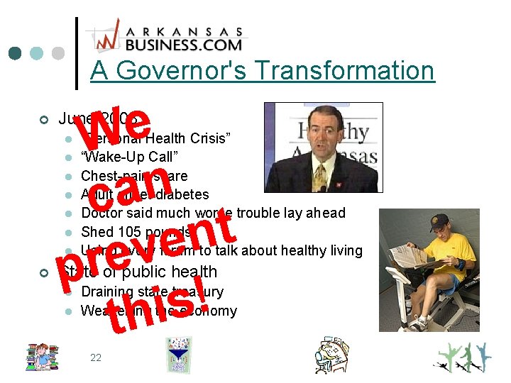 A Governor's Transformation ¢ e W n a c t n e v e