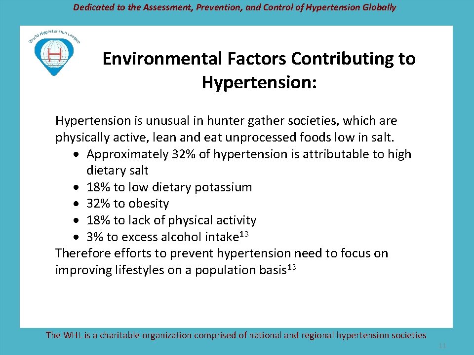 Dedicated to the Assessment, Prevention, and Control of Hypertension Globally Environmental Factors Contributing to