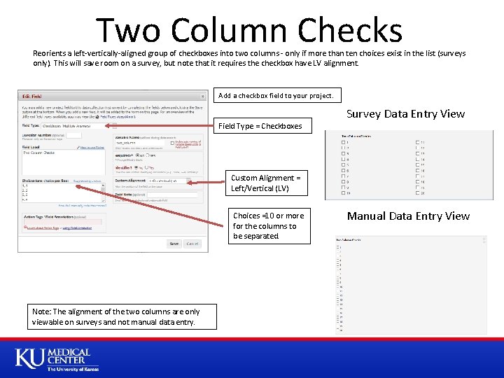 Two Column Checks Reorients a left-vertically-aligned group of checkboxes into two columns - only