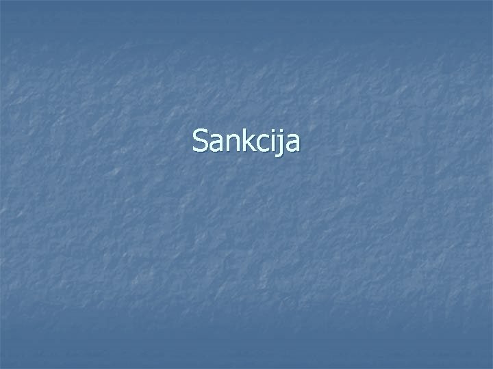 Sankcija 