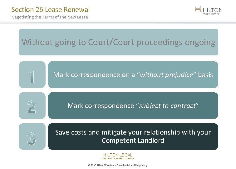 Section 26 Lease Renewal Negotiating the Terms of the New Lease Without going to