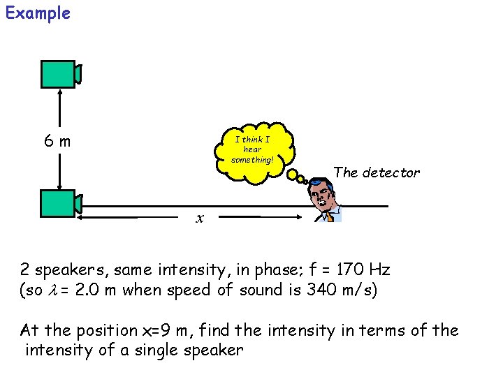 Example 6 m I think I hear something! The detector x 2 speakers, same