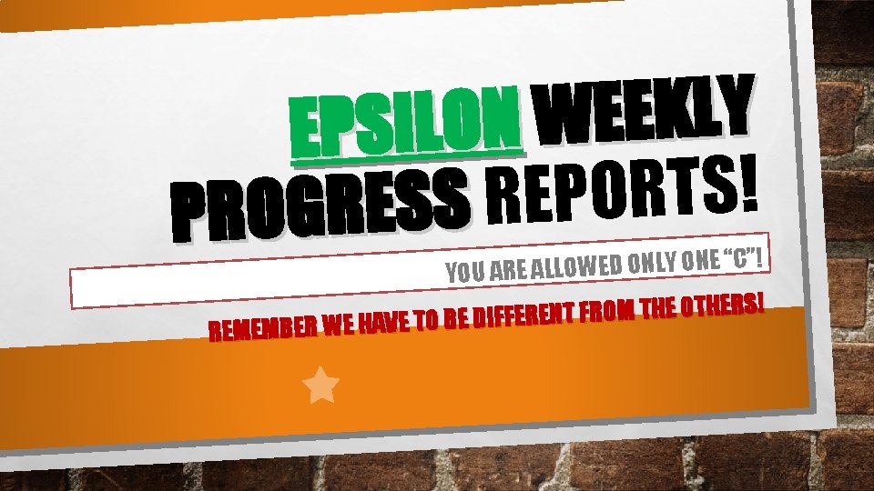 Y L K E E W EPSILON ! S T R O P E