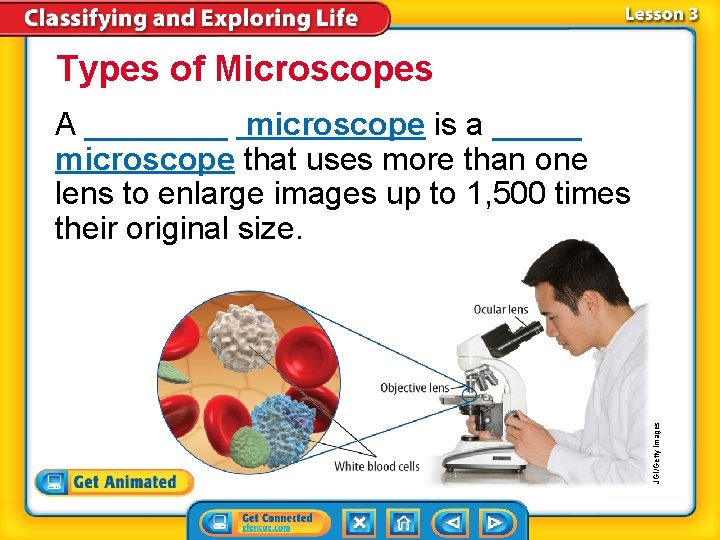 Types of Microscopes JGI/Getty Images A ____ microscope is a _____ microscope that uses