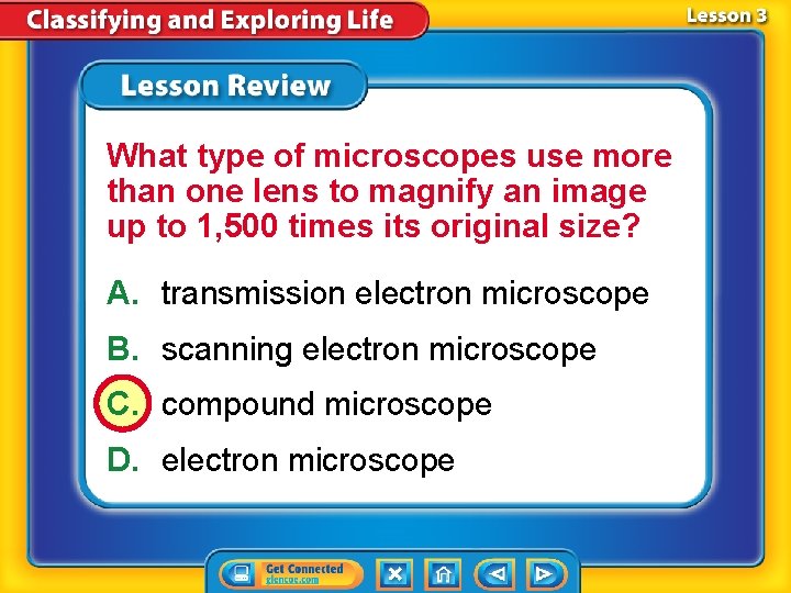 What type of microscopes use more than one lens to magnify an image up