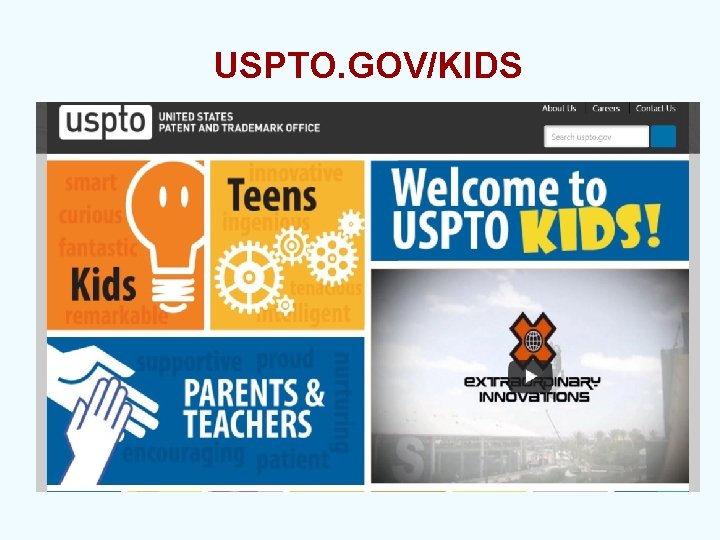 USPTO. GOV/KIDS 