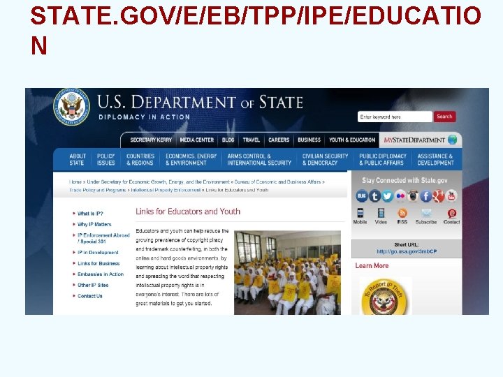 STATE. GOV/E/EB/TPP/IPE/EDUCATIO N 