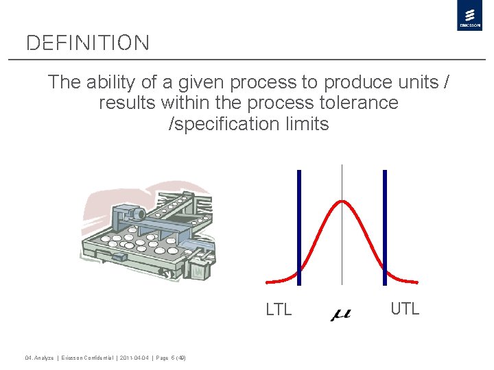 Definition The ability of a given process to produce units / results within the