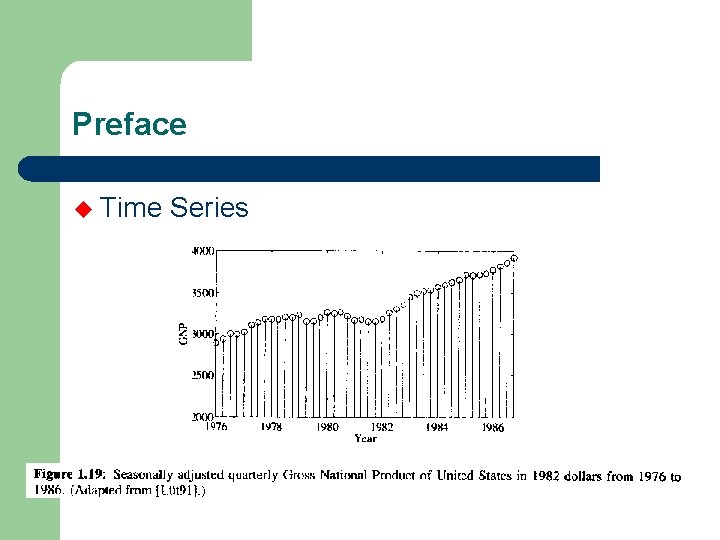 Preface u Time Series 