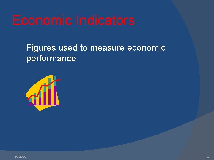 Economic Indicators Figures used to measure economic performance 11/6/2020 2 