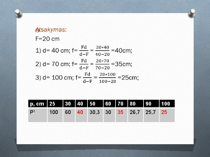 O p, cm 25 30 40 50 60 70 80 90 100 P 1 O p, cm 25 30 40 50 60 70 80 90 100 P 1