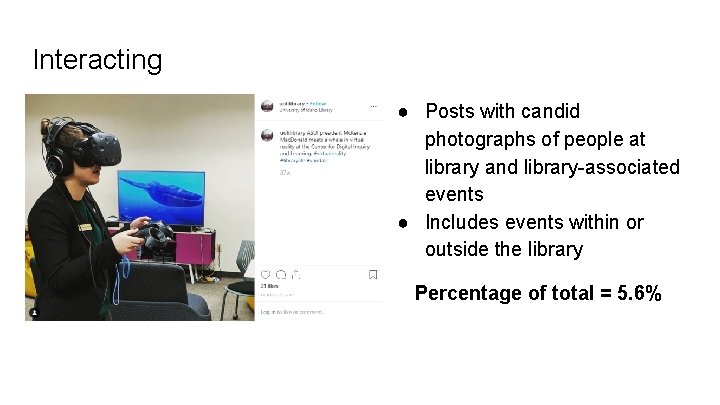 Interacting ● Posts with candid photographs of people at library and library-associated events ●
