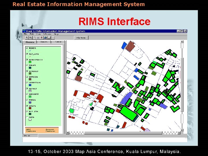 Real Estate Information Management System RIMS Interface 