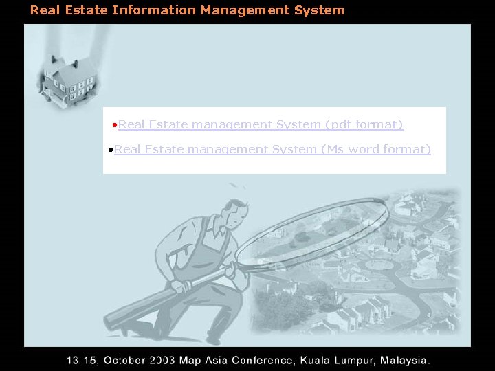 Real Estate Information Management System • Real Estate management System (pdf format) • Real