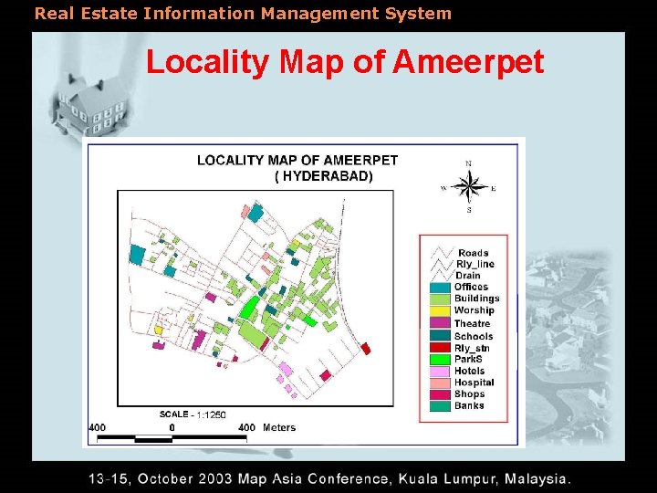 Real Estate Information Management System Locality Map of Ameerpet 