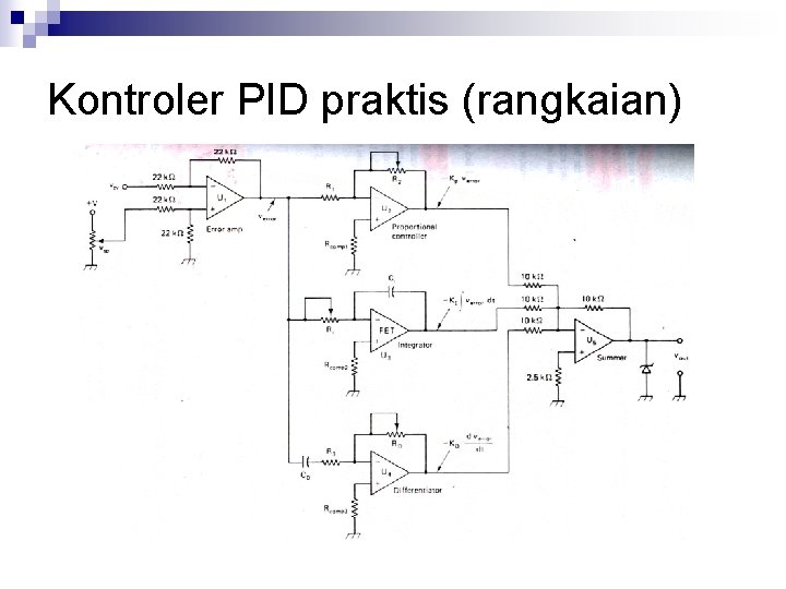 Kontroler PID praktis (rangkaian) 