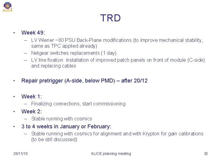 TRD • Week 49: – LV Wiener ~80 PSU Back-Plane modifications (to improve mechanical