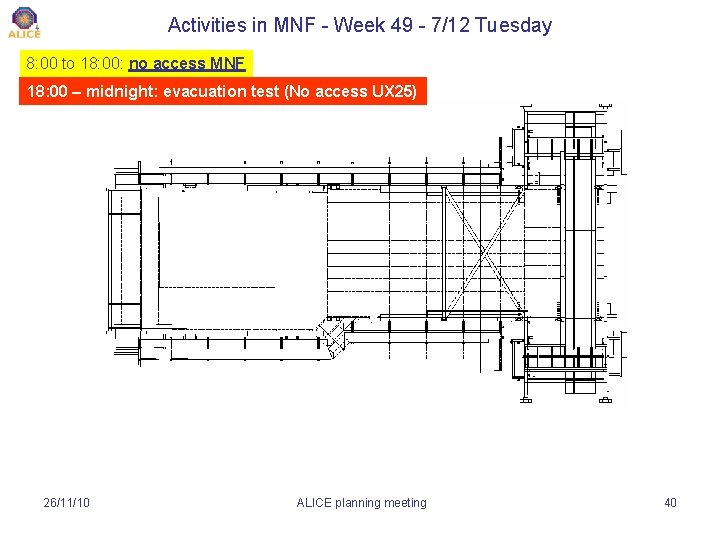 Activities in MNF - Week 49 - 7/12 Tuesday 8: 00 to 18: 00: