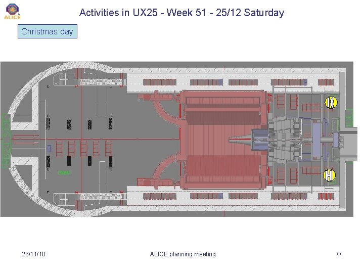 Activities in UX 25 - Week 51 - 25/12 Saturday Christmas day 26/11/10 ALICE