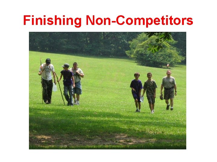 Finishing Non-Competitors 