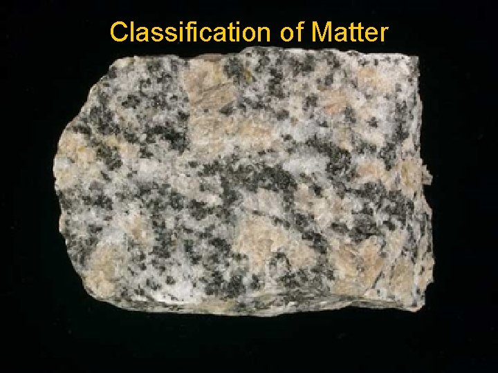 Classification of Matter 