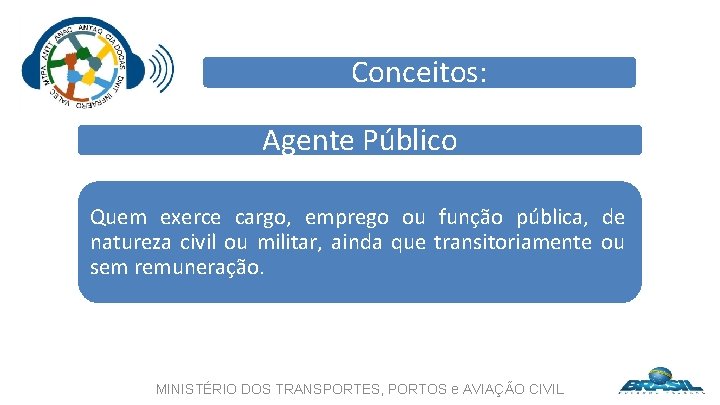 Conceitos: Agente Público Quem exerce cargo, emprego ou função pública, de natureza civil ou