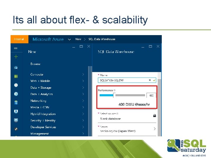 Its all about flex- & scalability 