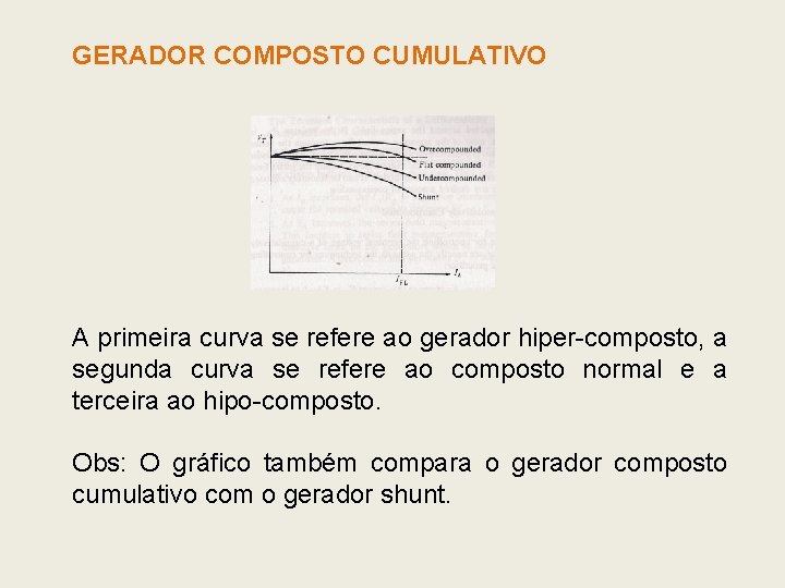 GERADOR COMPOSTO CUMULATIVO A primeira curva se refere ao gerador hiper-composto, a segunda curva GERADOR COMPOSTO CUMULATIVO A primeira curva se refere ao gerador hiper-composto, a segunda curva
