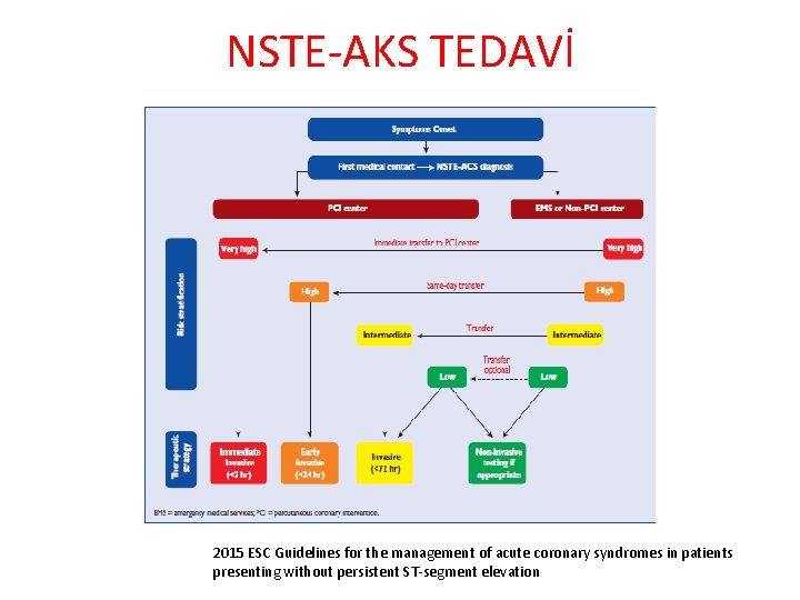 NSTE-AKS TEDAVİ 2015 ESC Guidelines for the management of acute coronary syndromes in patients