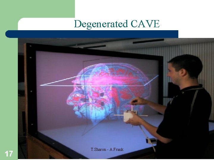 Degenerated CAVE 17 T. Sharon - A. Frank 