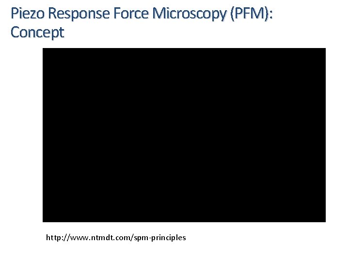 Piezo Response Force Microscopy (PFM): Concept http: //www. ntmdt. com/spm-principles 
