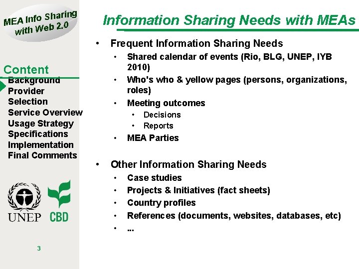 haring S o f n I MEA b 2. 0 with We Information Sharing